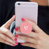 Universal Phone Crip,Cell Phone Finger Holder Stand for Smartphone and Tablet -?4 Pack? White Rose Gold Heart Purple Black Pink...