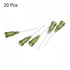 uxcell 20 Pcs 14G Plastic Dispensing Needles, 1" PP Glue Needle Tube Blunt Luer Lock Tips with PP Flexible Needle for Liquid Glue Gun, Olive...