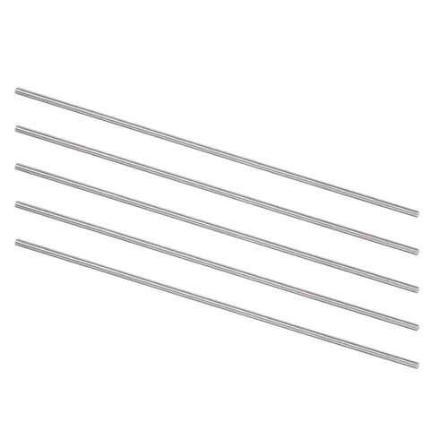 uxcell 5pcs Round Steel Metal Rods, 1.7mm x 100mm High Speed Steel (HSS) Lathe Bar Stock Tool, for Shaft Gear Drill Lathes Boring Machine Turning ...