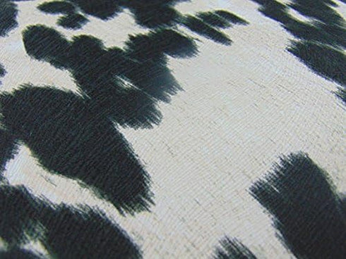 luvfabrics Pillow Cover Cow Madness Velvet Suede 18"x18" - Home Decor (Black)...