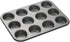 Masterclass Heavy Duty 12 Hole Cupcake Baking Tray Tin Pan with Double Layer Non-Stick Coating | Ideal for Baking Buns, Cupcakes, Yorkshire Puddin...