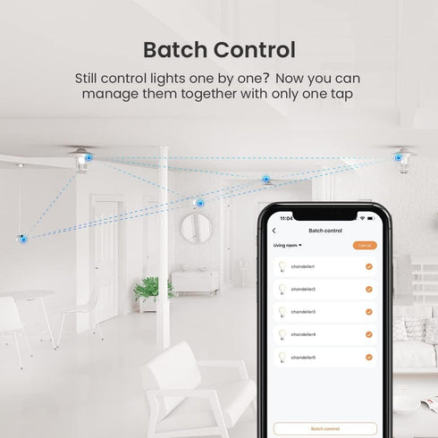 Broadlink FastCon Smart Bulb LB4E26 4-Pack, Color Changing with Music Sync, A19/E26/9W/800LM/110V, Compatible with Alexa and Google Home, GW4C Hub...