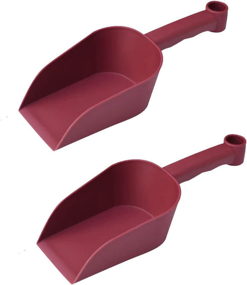 2 Pcs Garden Scoops PP Resin Hand Trowels Hanging Hole Design Shovel Scoops for Home Flower Soil Planting Digging Transplanting Compost Dog Food...