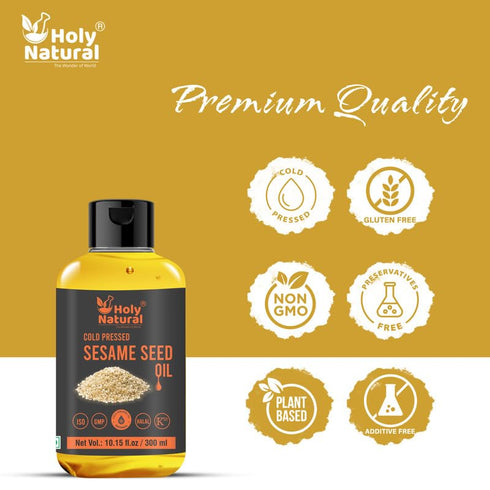 Sesame Seed Oil I Extra Virgin Cold-Pressed, No GMO,Untreated and Unrefined Sesame Seed Oil –Grate for Cooking & Flavor Enhancer in Many Cuisines ...
