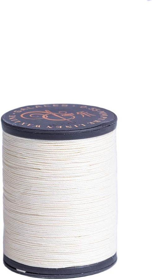 FANDOL 100% Natural Linen Thread Waxed thread for Bookbingding, Leather Sewing, Beading or Macrame (Natural)...
