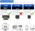 Seadream Angled Micro HDMI to HDMI Cable 2Pack 5Feet 1.5M 90 Degree Angled Micro HDMI Male to HDMI Male Cable (2Pack Each of Left and Right)...