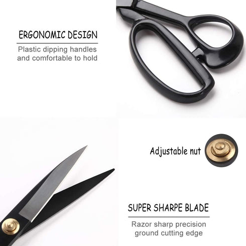 Fabric Scissors - 8 Inch Sewing Dressmaking Scissors Tailor's Dressmaker Shears for Cutting Fabric, Clothes, Leather, Raw Materials...