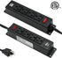 Mountable Power Strip with USB Ports,Wall Mount Power Outlets Screw Down Power Socket in Desk Under Cabinet Power Station 4AC Outlet 2 USB 6.56 Fe...