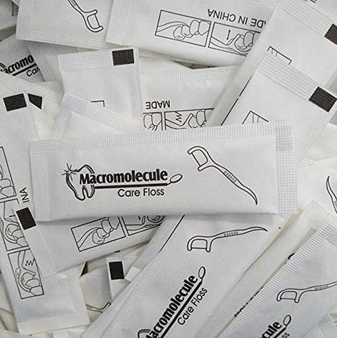 Each Individually Wrapped Teeth Cleaning Macromolecule Care Floss Travel Hotel Restaurant Dental Floss (300)...