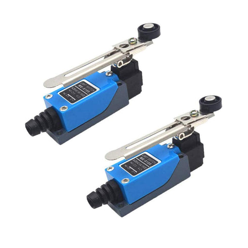 yusheng 2PCS ME-8108 Momentary Limit Switch Travel Switch,Yusheng Adjustable Roller Lever Arm arduino Limit Switch NC-NO CNC Mill Laser Plasma Rou...
