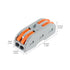 DIANN 10pcs Lever Wire Connectors 2 Circuit Inline Splices Electrical Wire Connector SPL-2 Lever Nuts Wire Connectors 28-12 AWG Quick Connect Spli...