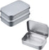 AKOAK 3 Pcs 3.7 x 2.4 x 0.8 Inches Silver Rectangular Empty Hinged Tins Box Containers for First Aid Kit,Survival Kits,Storage,Herbs,Pills,Crafts ...