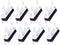 QCAA Sliding Window Security Lock with Vinyl Lining, Child Proof Lock, Aluminum, White, 8 Pack, Made in Taiwan...