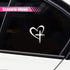 Love Cross Sticker Decal, Love Heart Cross Stickers, Decal Vinyl Sticker for Notebook, Car, Laptop, Window 8.7''×6''...