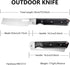 Kitchen Knife Folding Chef Knife 4 inch Sharp 8Cr14Mov Stainless Steel Blade Black Wood Handle Pocket Japanese Style Universal knife for Outdoor C...