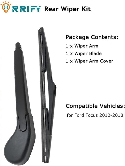 Rear Windshield Wiper Arm Blade Set CV6Z-17526-C for Ford Focus 2012-2018 HATCHBACK...