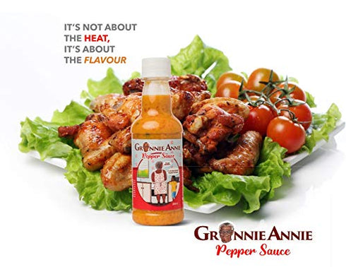 Grannie Annie Pepper Sauce | Handcrafted Antigua & Barbuda Hot Sauce 250ml / 8.4oz bottle...