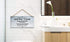 TOARTI Bathroom Quote Wood Sign-12.5x25cm,Toilet Rule Wooden Plaque Hanging Wall Art, Septic Tank Toilet Notes Hanging Bathroom Restroom Door Deco...