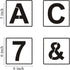 Alphabet Letter and Number Stencils 6 Inch - 40 Pack Large Letters and Numbers Stencil Templates with Signs for Painting on Wood, Reusable Number ...
