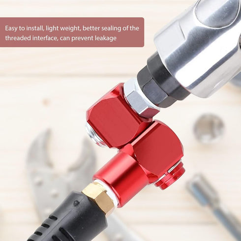 2pcs 1/4inch Air Hose Connector, 360 Degree Swivel Air Hose Connector, Industrial Swivel Air Fittings Swivel Air Hose Connector, Industrial Air Fi...