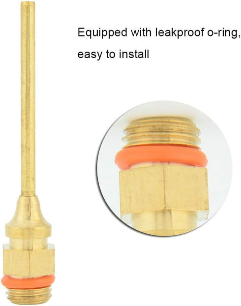 Hot Glue Gun Nozzle, 1.5x70mm Thread Gluegun Tips Replacement Tool Accessories Copper Nozzle with O Ring for Hot Melting Glue Guns Bore...