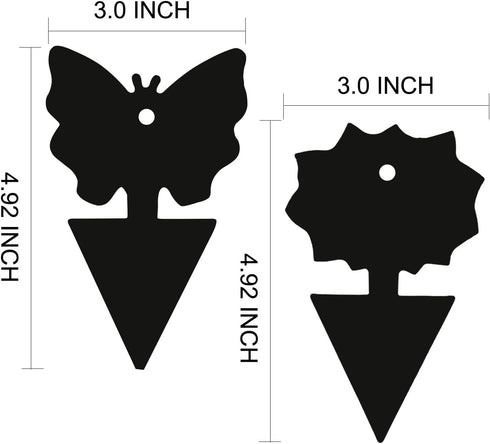 USKICH Sticky Traps Gnat Killer Fruit Fly Traps Non-Toxic and Odorless Fungus Gnat Traps Insect Traps Black Sticky Trap for Indoor and Outdoor Pla...