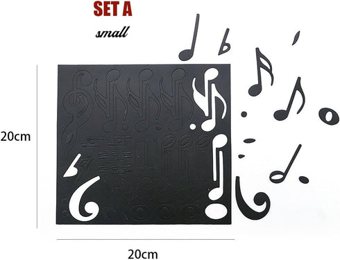 Music Theme Magnetic Music Note Symbol for Whiteboard for Teacher, Education (SET A)...