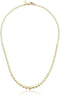1928 Jewelry Women's Bridal Eloquence 18" Delicate Graduated Glass Faux Pearl Strand Necklace...