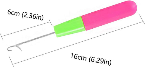 YONGYI Latch Hook Crochet Needle,2Pcs Latch Hook Tool,Big Crochet Needle 5.0mm(0.2inch),Small Crochet Needle3.8 mm(0.15inch)...