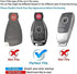 QBUC for Mercedes Benz Key Fob Cover, Key Fob Case for Mercedes Benz C E M S CLS CLK GLK GLC G Class, TPU Full Protection Key Fob Shell Compatible...