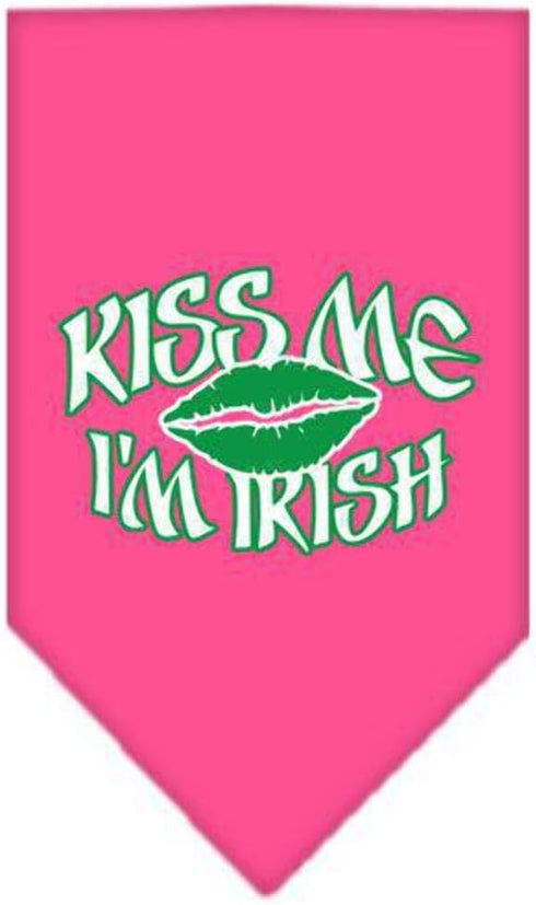 Mirage Pet Products Kiss Me I'm Irish Screen Print Bandana, Small, Turquoise...