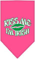 Mirage Pet Products Kiss Me I'm Irish Screen Print Bandana, Small, Turquoise...