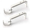 Curtain Rod Brackets Heavy Duty Drapery Hardware Adjustable Rod Holders for 7/8 or 1 Inch Rods, Set of 3 (White, fits rods up to 1 inch)...