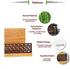 Japanese Garden Style Wood Office Business Card Holder for Desk Organizers and Accessories...