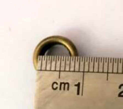 YOYOSTORE 100pc Hole Inside Diameter 7mm 1/4" Bronze Metal Grommets Eyelets Self Backing for Bead Cores, Clothes, Leather, Canvas...