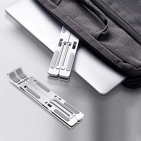 Laptop Stand, Laptop Riser, Computer Stand for Laptop, Aluminum Foldable Laptop Stand for Desk, Compatible with Dell, HP, MacBook, Lenovo and More...