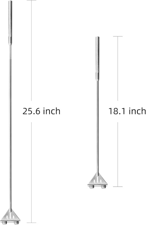 Kirecoo Algae Scraper for Glass Aquariums, 25.6" Fish Tank Cleaner, Stainless Steel Aquarium Glass Algae Scraper for Fish Tank with 10 Blades, Aqu...