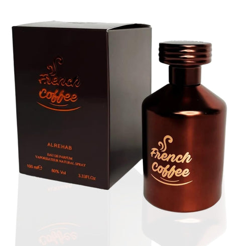Al-Rehab French Coffee Eau de Parfum Spray for Unisex, 3.4 Ounce...