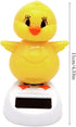 Solar Powered Dancing Chick, Solar Dancing Figurines, Solar Bobblehead Chicken, Solar-Powered Car Charm, Cartoon Bobble Head Chick Ornaments Figur...