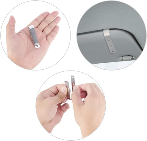 Garage Door Opener Remote Visor Clip Replacement for Liftmaster Chamberlain Sears Craftsman Garage Door Remote Opener Visor Clip 29B137, Stainless...