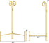 Golden Plate Stand for Display, 6 Inch Decorative Picture Frames Holder, Metal Easel Stand for Plate, Book, Photo, Card and Art...