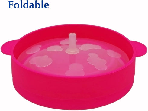 Mini Microwave Popcorn Popper, BPA Free Silicone Popcorn Popper Microwave Collapsible, Microwave Popcorn Maker, Microwave Popcorn Bowl, Dishwasher...