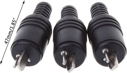 10PCS Male HiFi Speaker Tools Power Signal Black Adapter Accessories DIN Plug Screw Terminals 2 Pin Connector Black Abs+Metal Black Abs+Metal, As ...