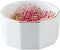 Paper Clip Holder Ceramic Marbling Paper Clip Dispenser for Desk Paper Clip Organizer Office Binder Clip Holder (White)...