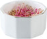 Paper Clip Holder Ceramic Marbling Paper Clip Dispenser for Desk Paper Clip Organizer Office Binder Clip Holder (White)...