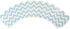 AllyDrew Standard Size Chevron Cupcake Wrappers (Set of 20), Blue...