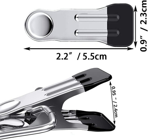 10PCS Small Clothes Pin, Stainless Steel Clothespins, Metal Laundry Grip Clips, Anti Rust, Multipurpose...