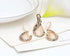 Vintage Women Elegant Peacock Waterdrop Rhinestone Pendant Necklace Earrings Crystal Jewelry Set Wedding Jewlery...