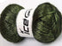 Glam Universe Metallic Shine Fuzzy Wool Nylon Blend Yarn 100 Grams, 250 Yards - Green, Black......