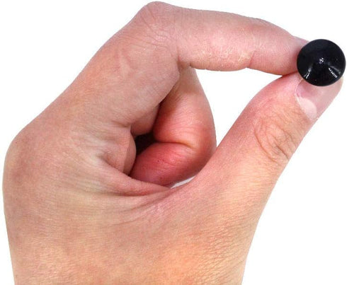BESTCYC 1Box(100pcs) 3-12mm 10 Different Size Mini Black Glass Eyes Needle Felting Bears Dolls Toy Teddy Puppets Decoys Sewing Arts Crafts Eyes Ki...